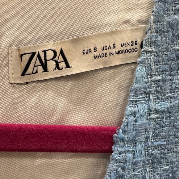 Zara Textured Blue Romper - Picture 2 of 3